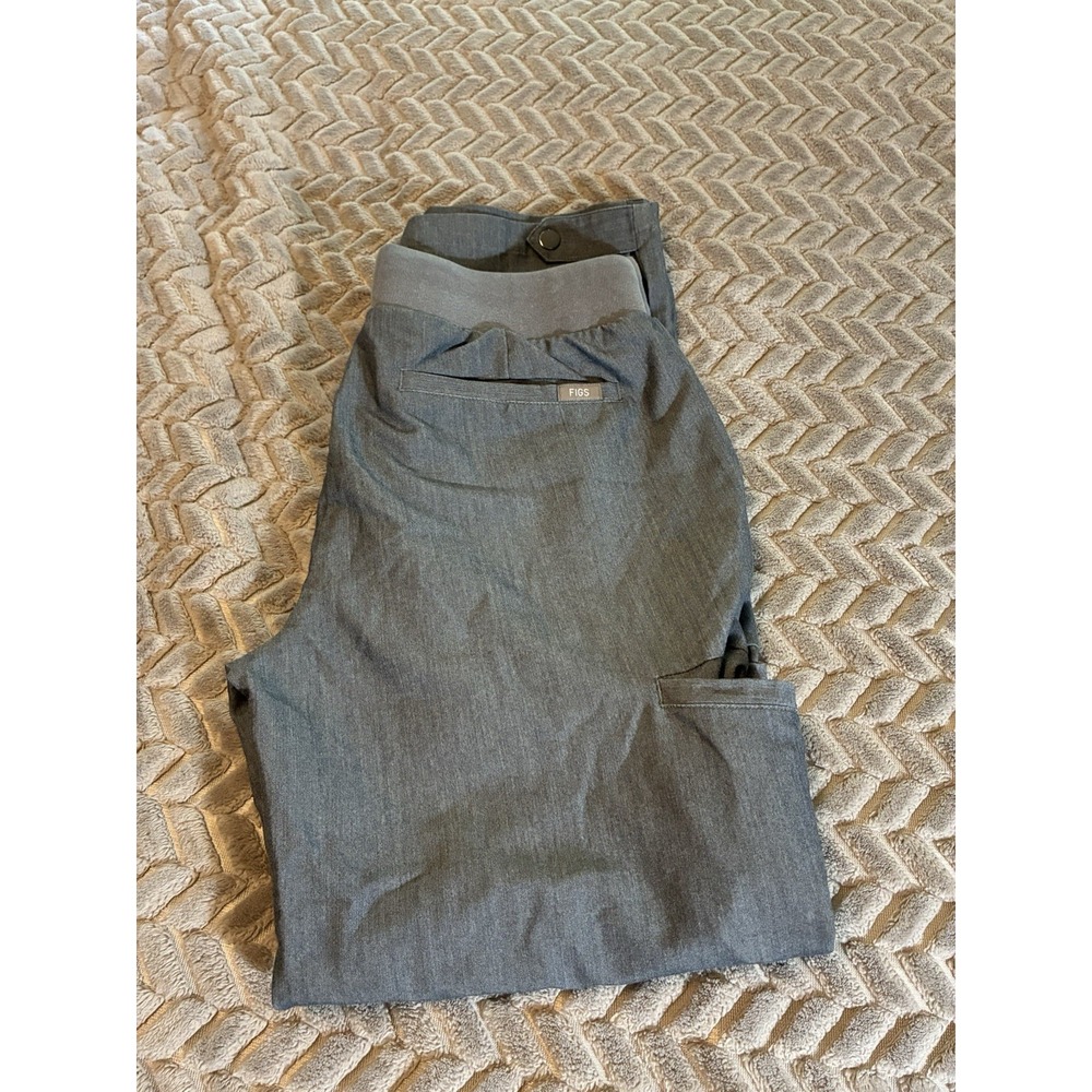 Figs Gray Small Scrub Pants Snap Hem Inseam 26 Drawstring Pockets From 2003 Read
